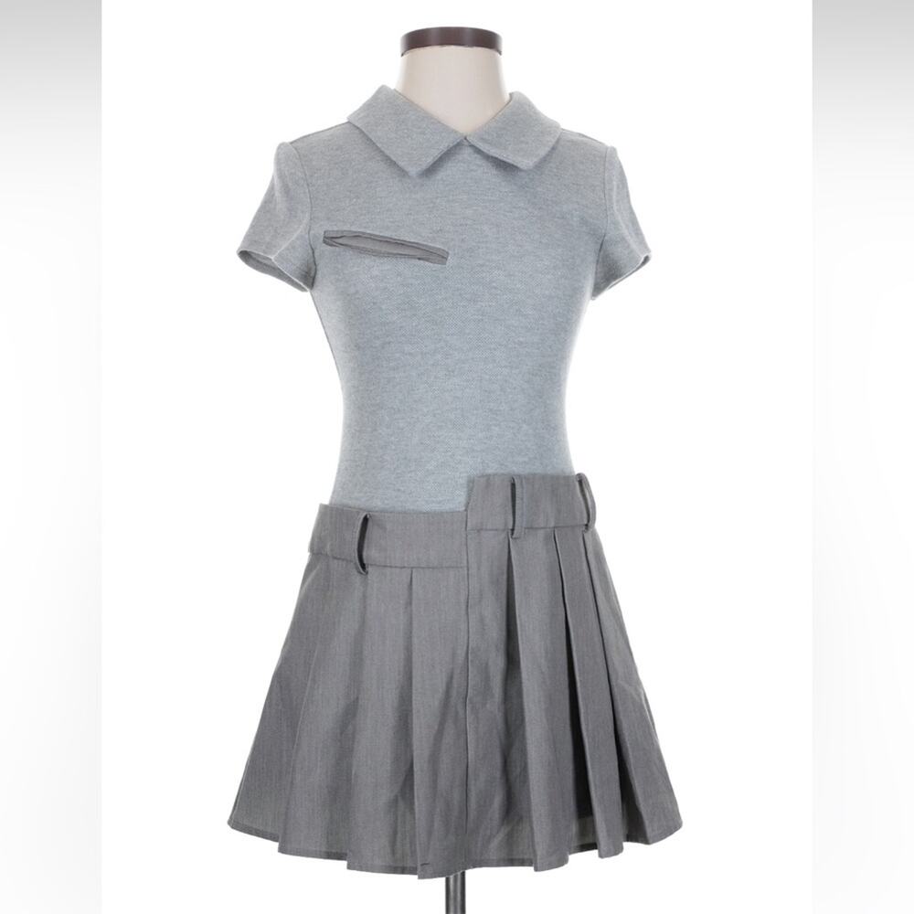 Fussed preppy punk‎ schoolgirl dress, small